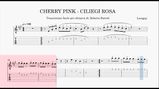 Ciliegi Rosa  Cherry Pink  sheet music with lead guitar [upl. by Turnbull440]