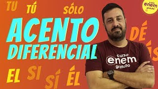 ACENTO DIFERENCIAL ACENTO DIACRÍTICO  Resumo de Espanhol para o Enem [upl. by Edras762]