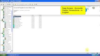 Sage Accpac Account Payable Transaction Xlate Accpac English Chinese [upl. by Pengelly]