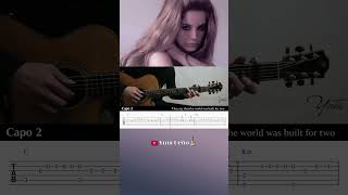 Video Games  Lana Del Rey  Fingerstyle Guitar TAB Shorts [upl. by Petronia]