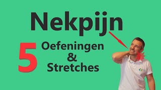 5 Nekpijn Oefeningen en Stretches tegen Pijn en Stijfheid in de Nek amp Schouder [upl. by Aisela122]