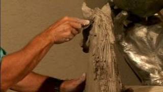 How to Make a Horse Head Sculpture  Sculpting Details of a Horse Mane Part 2 [upl. by Patrich]