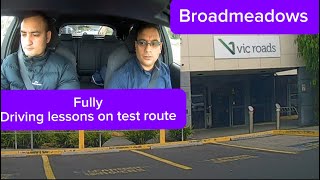 Broadmeadows VicRoads Melbourne  fully driving lessons on test route [upl. by Teodora]