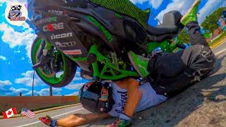 REALISTIC MOTORCYCLE CRASHES  CRAZY amp EPIC Motorcycle Beginner Mistakes 2024 [upl. by Gough434]