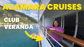 Azamara Pursuit Club Veranda Stateroom Full Tour [upl. by Drucill74]