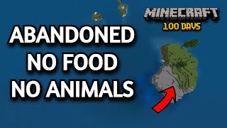 Surviving 100 Days ABANDONED on an Island in Minecraft [upl. by Ader]