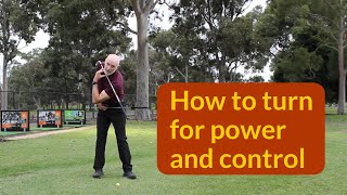 Centring your backswing turn [upl. by Assirec333]