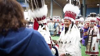 Blackfeet Nation honors Lily Gladstone with headdress [upl. by Ynnad]