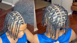 Requested Loc Style Tutorial Short To Medium Locs [upl. by Ecirtahs632]