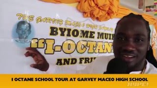 SNEAK PEAK OF I OCTANE SCHOOL TOUR AT GARVEY MACEO HIGH SCHOOL [upl. by Namrak]