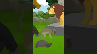 Sust Kachua  One Minute Story  Cartoon Animal cartoon [upl. by Sucramaj610]