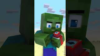 Zombie Becomes Herobrine in Captain America Shield Challenge ⚡⌚ Transform Watch [upl. by Eneg]