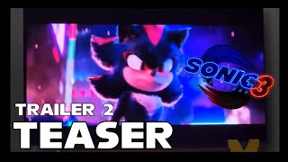 Sonic 3 Trailer 2 Hype Tv Spot Revealed [upl. by Tobit540]