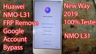 Huawei NMO L31 frp Bypass Google Account Remove 1000 Done [upl. by Oigres76]