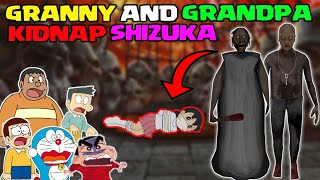 Granny kidnap shizuka 😱  Shinchan vs granny chapter 2 door escape 😂  doraemom vs granny  horror [upl. by Theron]