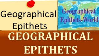 Geographical Epithets General Knowledge generalknowledge generalstudiesgkstudygeneralknowledge [upl. by Jeannine]