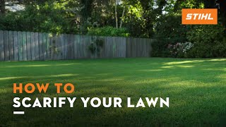 How to scarify your lawn  STIHL Tutorial [upl. by Viridissa]