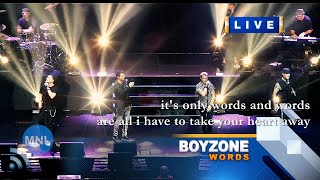 KARAOKE WORDS Boyzone Momentum Live MNL [upl. by Maryn]