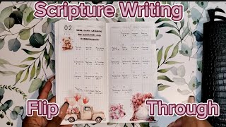 Feb Scripture Writing  Quick Flip Through [upl. by Idolah]