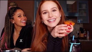 Baking with Vanessa Morgan pt 2  Madelaine Petsch [upl. by Binnie368]