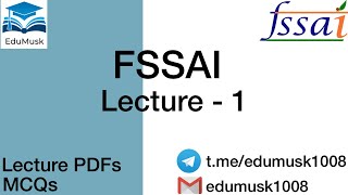 FSSAI 2021  GENESIS AND EVOLUTION OF FSSAI  STRUCTURE AND FUNCTIONS OF FOOD AUTHORITY [upl. by Bricker315]