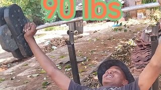 Mdivi v Buru  Weightlifting challenge 120 lbs [upl. by Delia724]