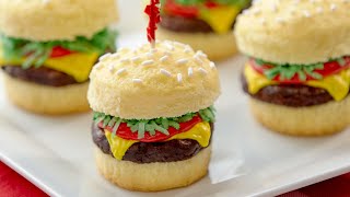 HOW TO MAKE CHEESEBURGER CUPCAKES  NERDY NUMMIES [upl. by Eiwoh89]