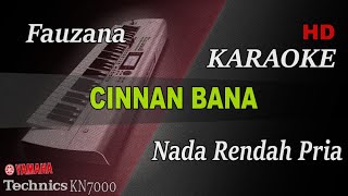 FAUZANA  CINNAN BANA  NADA PRIA   KARAOKE [upl. by Eirret266]