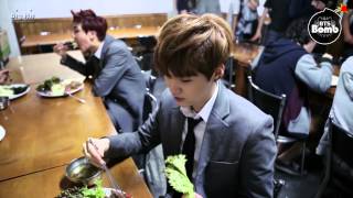 BANGTAN BOMB SUGAs way to make a ssam fast  BTS 방탄소년단 [upl. by Mirabel]