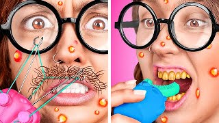 TRANSFORMACIÓN extrema de una NERD🤓Cómo volverse POPULARTransformación de belleza con dispositivos [upl. by Raybourne848]