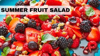 Mediterranean Fruit Salad  Fruit Salad Recipe [upl. by Isaiah]