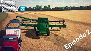 Back to harvesting again on the Millennial Farmer Map On Farming Simulator 22  Episode 2 [upl. by Stock]