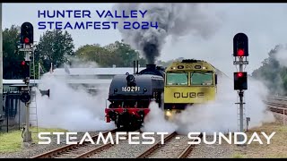 Hunter Valley Steamfest 2024  Sunday Morning’s Trains [upl. by Reagan]