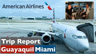 Guayaquil GYE  Miami MIA • American Airlines • Boeing 737 MAX 8 • TRIP REPORT 4K [upl. by Onimixam449]