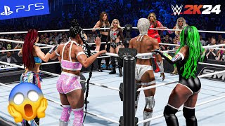 WWE 2K24  Bianca Belair Jade Cargill Iyo amp Naomi vs Liv Morgan Raquel Nia amp Tiffany  PS5quot 4K60 [upl. by Chu679]