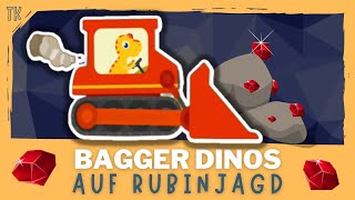 Bagger Dinos ⭐ Auf Rubinjagd  Kindervideos  Kinderfilme  telekids [upl. by Nwahsit]