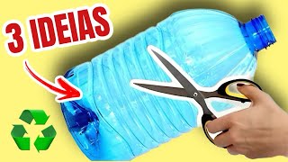 3 Ideas con bidones de agua ♻️ Galones reciclados Garrafas de plástico decoradas [upl. by Demetri]