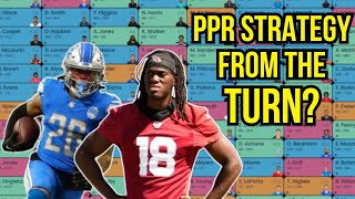 Is This An ELITE Strategy Drafting From The Turn — 12Team Fantasy Football Full PPR Mock Draft [upl. by Yeuh]