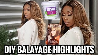 DIY BALAYAGE HAIR  20 AT HOME OMBRE HAIR PAINTING TUTORIAL ft UNice [upl. by Itisahc543]