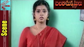 Rajeevi Shocking Scene  Balarama Krishnulu Movie RajasekharRamyaKrishna [upl. by Aihselat]