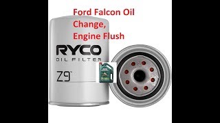 Ford BA BF Falcon Oil Change  Flush with a Air Intake Clean [upl. by Lunsford]