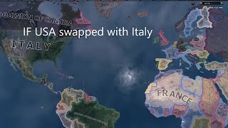 Italy and the USA Swap Places  Hoi4 TImelapse [upl. by Hagep]