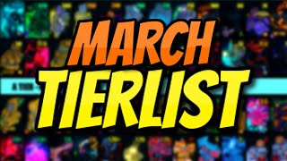 YBA NEW OFFICIAL YBA MARCH SKIN TRADING TIER LIST MARCH 1ST [upl. by Schoenberg]