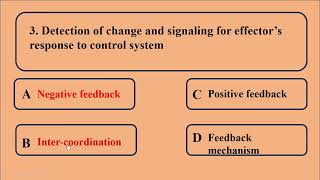 Homeostasis Multiple Choice Questions MCQs Part I [upl. by Sairacaz]