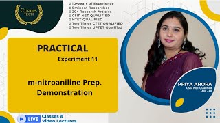 mnitroaniline PreparationExperiment 11BSc 3rdDemonstrationmnitroaniline from mdinitrobenzene [upl. by Biddy]