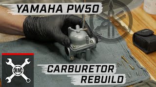 How To Rebuild the Carburetor on a Yamaha PW50 [upl. by Notanhoj]