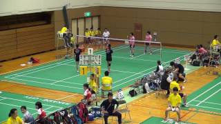 2017年 バドミントン女子 学校対抗 聖ウルスラ学院英智ｖｓ四天王寺 3回戦 [upl. by Adnopoz]