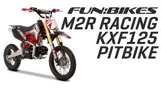 Product Overview M2R Racing KXF125 120cc 76cm Black Red Pit Bike [upl. by Ailecnarf]