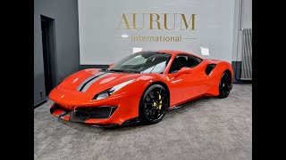 FERRARI 488 PISTA 2019 ROSSO SCUDERIA Walkaround by AURUM International [upl. by Tica]