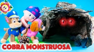 La PATRULLA CANINA Y LA COBRA MONSTRUOSA SOCORRO LA SERPIENTE SE COME AL BEBÉ Paw patrol español [upl. by Enilaf]